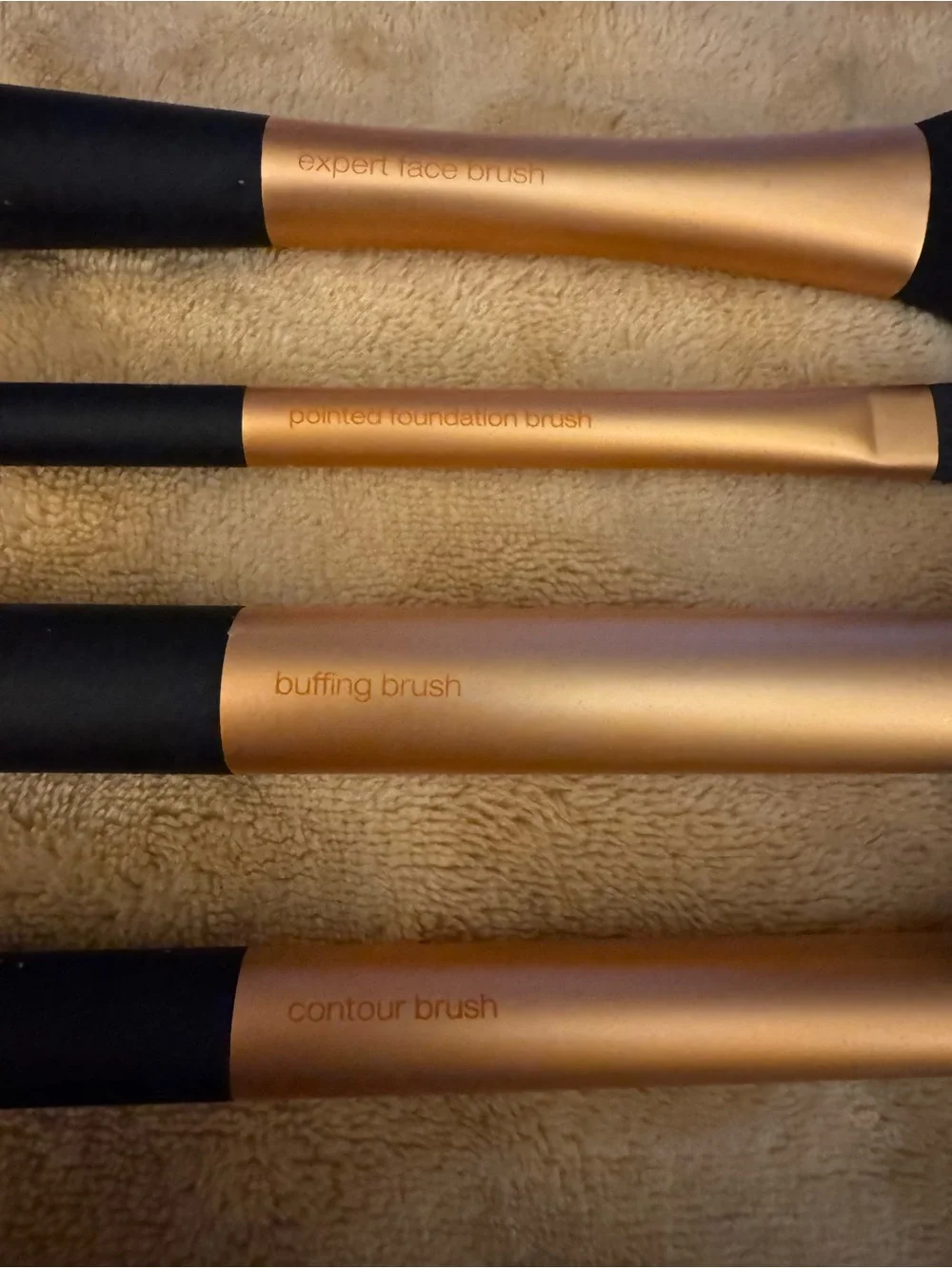 Real Techniques Copper and Black 4-Piece Makeup Brush Set